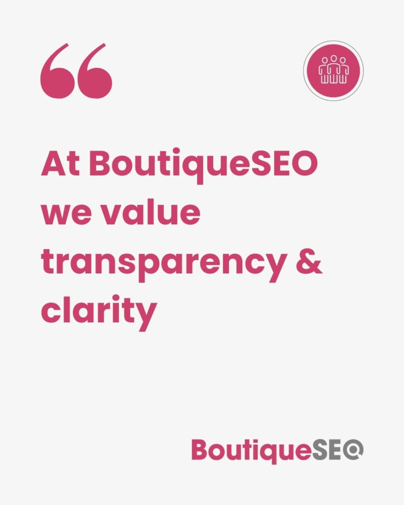 transparent SEO for aesthetics clinics