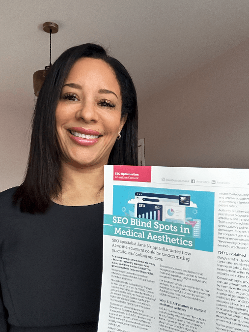 Jane Nriapia Aesthetics Journal SEO blind spots